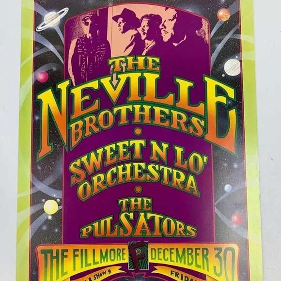 The Neville Brothers Sweet N Lo' Orchestra Concert Poster 1994 F-173 Fillmore - Picture 6 of 10